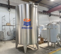Cuves de Fermentation à Double Enveloppe en Acier Inoxydable pour Vin, Jus de Fruits et Alcool, 1000L-10000L, 5000L, 2000L, avec Refroidissement par Plaque à Cavités