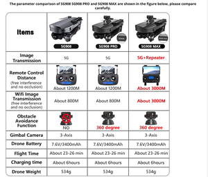 Drone GPS ZLL <span class=keywords><strong>SG908</strong></span> <span class=keywords><strong>Max</strong></span> / <span class=keywords><strong>SG908</strong></span> Pro 4K Professionnel avec caméra HD à cardan 3 axes, Wifi 2.4G, drone 3KM RC, hélicoptère quadricoptère VS SG906 - Product Image 6