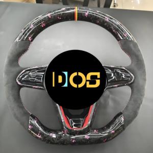 Volante de Fibra de Carbono Forjado para Modificación y Mejora del Volante del Volkswagen <span class=keywords><strong>Golf</strong></span> 8 GTI MK8 - Product Image 1