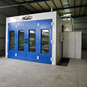 Cabine de peinture automobile RuiBo avec filtre de plafond complet, bandes LED à 45 degrés, grille de retour d'air, cabine de peinture pour véhicule entier - Product Image 2