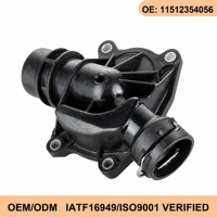 Thermostat de liquide de refroidissement du moteur Wanray pour Série 3 E90, Série 5 E60, X3 E83 N52 3.0L, plastique avant, 11512354056