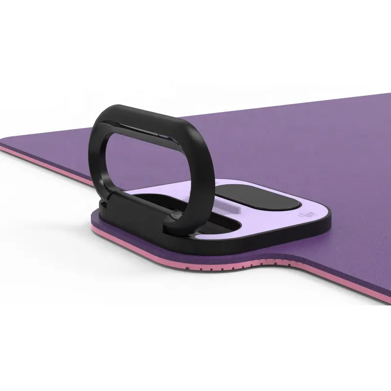 Tapis de Yoga TPE multi-fonctions, matelas de sport avec minuterie et support de téléphone, pour le Fitness