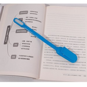 โคมไฟตั้งโต๊ะแบบใช้แบตเตอรี่แบบชาร์จ USB สำหรับนักเรียน, โคมไฟหนีบหนังสือ LED, ปรับความสว่างได้สามระดับ, พับเก็บได้ขนาดเล็กสำหรับอ่านหนังสือตอนกลางคืน - Product Image 2
