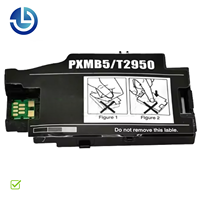 Boîte de maintenance d'encre usagée complète T2950 PXMB5 avec tampon absorbant et puce de comptage pour Epson WorkForce WF100 110 PX-S05B S05W