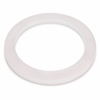 Bague en quartz semi-transparente pâle avec ouverture centrale et profil circulaire épais pour l'approvisionnement industriel personnalisé