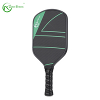 Zhensheng Raquette de Pickleball personnalisée de haute qualité Surface en fibre de carbone avec pagaie de Pickleball à noyau en nid d'abeille
