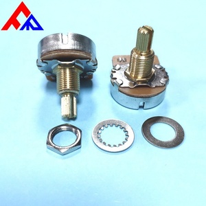 Powerful Manufacturer Directly Sells Metal Copper Shaft Full Size Electric Guitar Potentiometer 24MM - Product Image 3