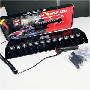 12W rojo Azul 2 colores faro intermitente 12 <span class=keywords><strong>LED</strong></span> interior del coche tablero <span class=keywords><strong>parabrisas</strong></span> lámpara S12 ADVERTENCIA DE PELIGRO DE EMERGENCIA luces estroboscópicas de señal - Product Image 4