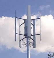 Éolienne verticale 5kW Générateur de vent et panneaux solaires Système hybride pour usage domestique