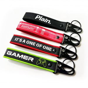 Wholesale Custom Logo Wristlet Lanyard Keychain Short Strap Carabiner Badge Holder Accessory With Eagle Hook - Product Image 4