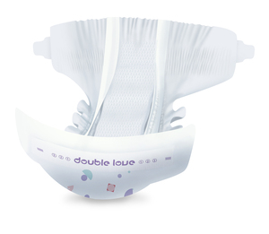 Pañales Desechables para Bebé Double LOVE, Alta Absorbencia, Cintura Elástica Grande, Tela No Tejida Estampada, Contenedor de 20 Pies - Product Image 2