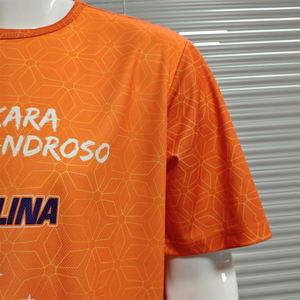 T-shirts promotionnels de campagne électorale en polyester uni à col rond et manches courtes - Product Image 4