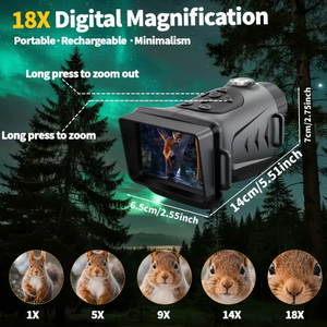 Nouveau modèle 2026 – Caméra de vision nocturne <span class=keywords><strong>infrarouge</strong></span> monoculaire haute définition 18X avec visée croisée, résolution 640x480, portée 5-900m - Product Image 5