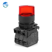 Interrupteur à bouton-poussoir à sélection de verrouillage LVBO LB-XB5-AK 2NO 1NC LED Protection IP53 6V-380V 3A-6A 250V ROHS