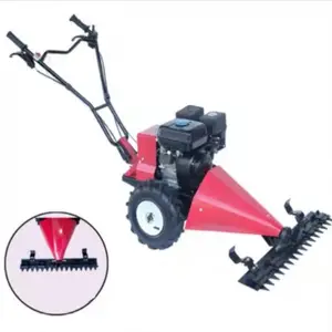 Hand push gasoline grass cutting mower garden tools petrol lawn mower machine/ rotary scythe grass cutter
