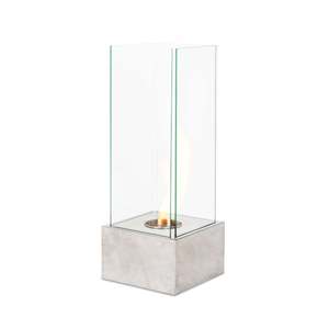 Chimeneas Modernas de Bioetanol con Brillo, Inserto de Madera de 25 cm x 25 cm x 65 cm para Uso en Interiores, Control Remoto, Modelo Chino para Sala de Estar - Product Image 1