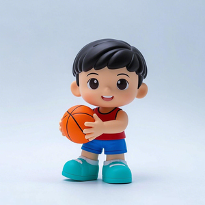 หุ่นพลาสติก PVC แอ็กชันฟิกเกอร์สำหรับเล่นบาสเก็ตบอลรูปปั้น3D สำหรับเล่นบาสเก็ตบอลสั่งทำได้ - Product Image 2