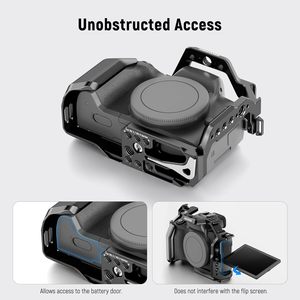Cage <span class=keywords><strong>NEEWER</strong></span> M50/M50 II pour <span class=keywords><strong>Canon</strong></span> M50 M50 Mark II, Rig Vidéo en Aluminium avec Serre-câble, Rail NATO et Trous de Fixation ARRI - Product Image 5