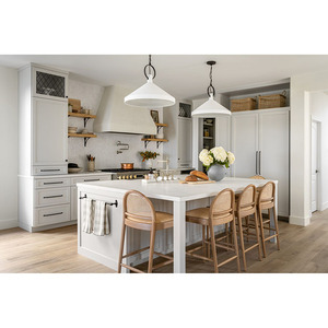 Nuevos diseños profesionales Gabinetes de cocina hechos a medida Puertas de gabinete de cocina de madera maciza - Product Image 6