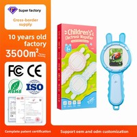200X Kids Digital Microscope 1080P HD Screen Cute Handheld Electronic Magnifier Portable STEM Educational Toy Gift for Children