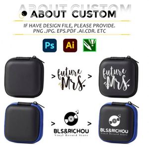 Personalized Cool Gadget Data Cable <b>Storage</b> <b>Box</b> Shockproof Earphone Cases Promotional Custom Eva case Zipper Bag with logo - Product Image 3