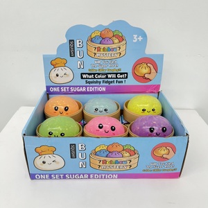 Jouets Squishy Classiques Lumineux dans le Noir en Forme de Boulettes, en TPR Souple et Pailleté, Jouets à Presser, Boîte de Vapeur, Cadeaux d'Halloween - Entrepôt USA - Product Image 2