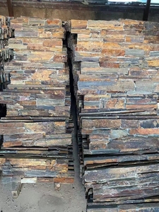 Ladrillo de piedra de pared para decoración del hogar, piedra fina autoadhesiva de rayas, chapa de pizarra, de la mejor calidad, venta al por mayor