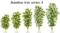 Plante artificielle en bambou vert réglable Bossion pour l'intérieur et l'extérieur, 150 cm, faux arbre en bambou
