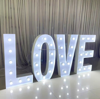 Lettres géantes lumineuses de 2 pieds pour mariage, chiffres LED, enseigne « Marry Me », lettres lumineuses