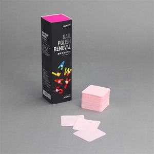 Toallitas Desmaquillantes Redondas de 5cm X 5cm, Sin <span class=keywords><strong>Pelusa</strong></span>, No Tejidas, Color Rosa, para Remover Esmalte de Uñas, Venta de Fábrica, Logotipo Personalizado - Product Image 3