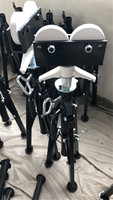 Support de trépied Support de tuyau avec tuyau à tête de rouleau adapté à un tuyau de 12 pouces maximum avec hauteur réglable et type plié