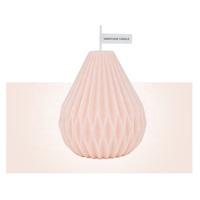 Bougie parfumée artisanale de haute qualité en cire d'abeille et mèche en coton, lanterne en forme de poire, bougie écologique, décoration d'intérieur, mariage