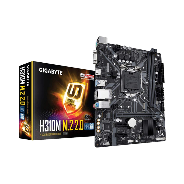 GIGABYTE H310M-D2VX-SI Micro-ATX Desktop Motherboard LGA1151 Intel H310 Chipset DDR4 Double Channel 32GB Max SATA M.2 2.0
