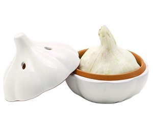 Pot à <span class=keywords><strong>ail</strong></span> en céramique terre cuite à double couche créatif, boîte de rangement, conserveur <span class=keywords><strong>d</strong></span>'<span class=keywords><strong>ail</strong></span> frais pour une grande gouache <span class=keywords><strong>d</strong></span>'<span class=keywords><strong>ail</strong></span> - Product Image 1
