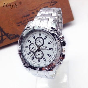 นาฬิกาข้อมือสแตนเลสสตีลสำหรับผู้ชาย ดีไซน์สปอร์ตและธุรกิจ - Product Image 4