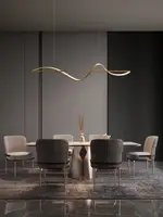 נורדי מסעדת נברשת בר מנורת שולחן מודרני פשוט 2022 חדש creative אמנות מינימליסטי כל נחושת מסעדת נברשת