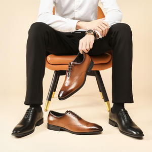 Chaussures de randonnée décontractées Guochao, style Americana Vintage, à lacets carrés, inspirées du Derby japonais, légères et respirantes - Product Image 2