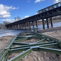Le pont Bailey partie une seule couche à triple rangée sans accords renforcés Pont Bailey