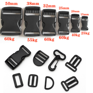 Hebilla de Liberación lateral de plástico de color de 25mm para correa de perro Piezas y accesorios especiales para bolsas - Product Image 5