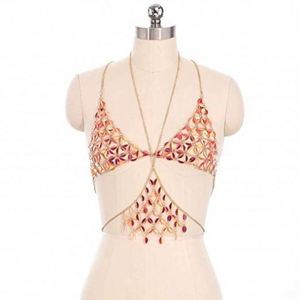 Sequins Body Chains <strong>Belly</strong> Beach Chain Bra Fashion Charm Harness Accessories Jewelry - Product Image 3