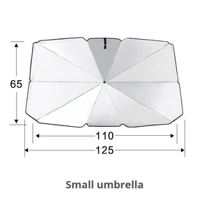 Sebter, venta directa de fábrica, parasol retráctil para parabrisas delantero, paraguas, bloqueador solar, aislamiento térmico, Material de cinta plateada - Product Image 6