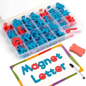 סט צעצועים חינוכיים צבעוניים ABC 123 אלפבית מגנטים למקרר EVA מספרים ערכת אותיות קצף מגנטי