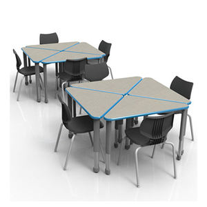 Table en forme de croissant pour élèves de maternelle Cartmay, <span class=keywords><strong>bureau</strong></span> et chaise pour enfants en classe - Product Image 6