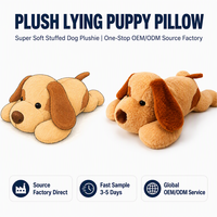 Peluche lestée personnalisée pour soulager l'anxiété, jouet en peluche super doux en forme de chien pour le confort émotionnel et l'accompagnement