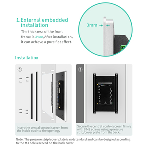 IXHUB Allwinner A133 todo en uno Embed Wall Mount PC 2.5D IPS Pantalla táctil Linux Ubuntu <span class=keywords><strong>Android</strong></span> Placa DE DESARROLLO IP65 a prueba de agua - Product Image 5