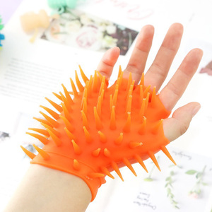 Gants de Massage en Silicone à Texture Fourrure de Haute Qualité pour Femmes, Produit Sexuel SM avec Pointes Inductrices d'Orgasme pour la Flirtation - Product Image 1