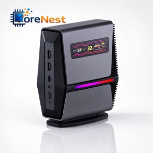 Mini PC CoreNest con Monitor, AMD Ryzen 7 8845HS, 8 Núcleos, 16 Subprocesos, <span class=keywords><strong>Windows</strong></span> 11, GPU Radeon 780M, DDR5 - Product Image 2