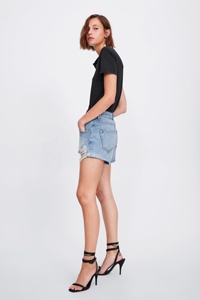 Dernière mode design déchiré <span class=keywords><strong>short</strong></span> <span class=keywords><strong>en</strong></span> <span class=keywords><strong>jean</strong></span> femme jeans <span class=keywords><strong>court</strong></span> - Product Image 3