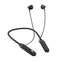 Casque tour de cou sans fil G09 BT5.2 avec affichage LED de la batterie, stéréo haute fidélité, basses profondes, pour le sport et la course, avec fente TF