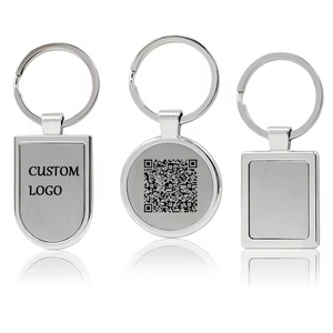 Biểu Tượng Tùy Chỉnh Trống Nhôm <span class=keywords><strong>Key</strong></span> Chủ Thép Không Gỉ Kim Loại Keyring Khuyến Mại OEM Tùy Chỉnh Mã QR Keychain - Product Image 3